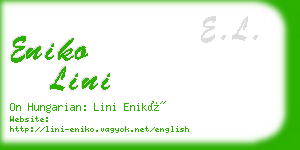 eniko lini business card